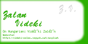 zalan videki business card